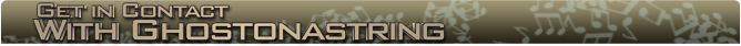 Get in contact with me name banner
