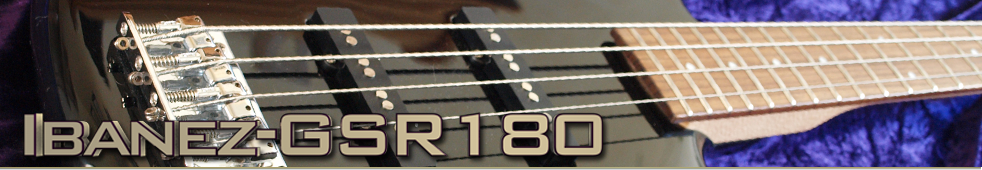 Ibanez GSR180 Top Name banner
