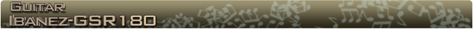 Ibanez GSR180 name banner