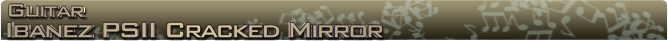 Ibanez PSII Cracked mirror Name banner