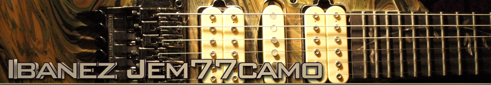 Ibanez jem77camo top banner