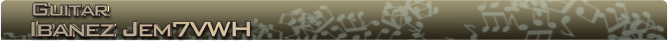 Ibanez jem7VWH Name Banner