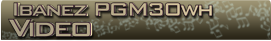 Ibanez pgm30wh video banner