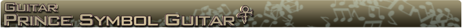 Prince Purple Symbol Guitar Name banner