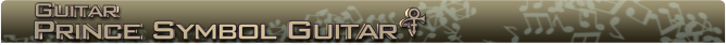 Prince symbol Guitar Name banner