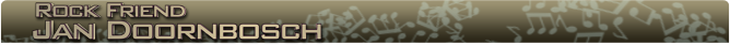 Rock Friends Jan Doornbosch banner